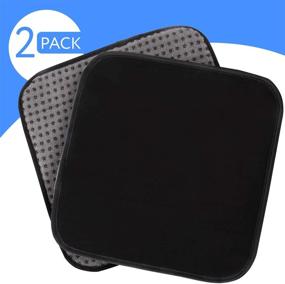 img 3 attached to Bowling Ball Towel 2 Pack - 10 x 8 Inch Microfiber Shammy Pad with EZ Grip - Wipe Dirt & Oil Clean Off - Bowling Alley Accessories - Cleaning Pad for Bowling Balls