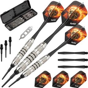 img 4 attached to 🎯 High-Performance Fat Cat Blazer Soft Tip Darts Set - Includes Travel/Storage Case, 16 Grams