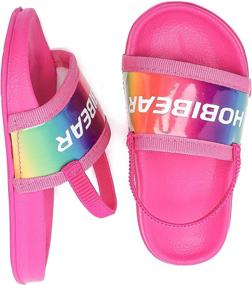 img 4 attached to Toddler Girls Sandals Footbed Numeric_8 Boys' Shoes : Sandals