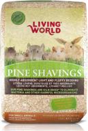 🐾 premium 4-cubic feet living world pine shavings: top-quality bedding for pets logo