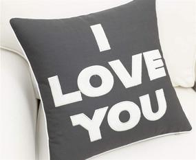 img 2 attached to ❤️ I Love You I Know Set: Embroidered Decorative Throw Pillow Covers for Couples, Bedroom, Wedding Gift - by EURASIA DECOR