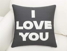 img 3 attached to ❤️ I Love You I Know Set: Embroidered Decorative Throw Pillow Covers for Couples, Bedroom, Wedding Gift - by EURASIA DECOR