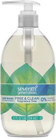 img 4 attached to Seventh Generation Hand Wash, Free and Clear - 12 oz: Eco-Friendly and Gentle on Skin