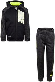img 2 attached to Nike Therma Zip Up Two Piece Heather Boys' Clothing via Clothing Sets
