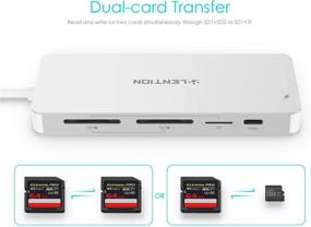 img 1 attached to 🔌 LENTION USB C Hub CB-C19: 3-Slot Card Reader, 4K HDMI, USB 3.0 & 2.0, Type C Data/Charging Compatible with MacBook Pro/Air, Surface - Silver (2021-2016 Models)! Stable & Certified Driver!