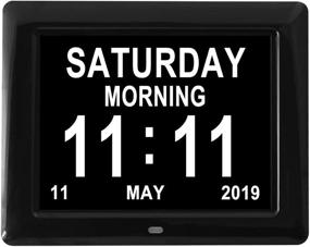 img 4 attached to 📆 Remote Control Day and Date Calendar Clock for Dementia-Impaired Vision: Perfect for Seniors and the Elderly