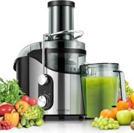 🍊 ultrean centrifugal juicer: powerful 800w electric juicer for fruits & vegetables, with extra-wide 3" feed chute and easy-to-clean big mouth design – bpa free, 2 speeds логотип