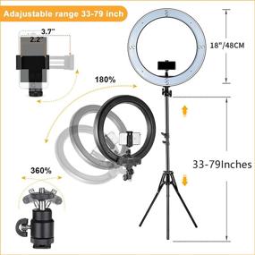 img 1 attached to 💡 Professional MOUNTDOG 18&#34; Ring Light Kit with Bluetooth & Tripod Stand – Ideal for Makeup, Photography, and Video Blogging