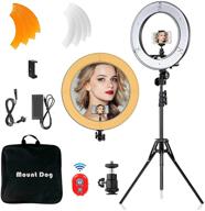 💡 professional mountdog 18&#34; ring light kit with bluetooth & tripod stand – ideal for makeup, photography, and video blogging logo