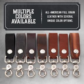 img 2 attached to 🔑 Streamline Your Style with Main Street Forge Men's Keychain Organizer