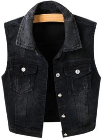 img 4 attached to LifeShe Womens Sleeveless Cropped Jackets