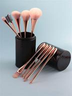 salliy brushes synthetic foundation gold 10pcs logo