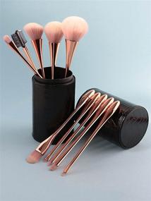 img 4 attached to Salliy Brushes Synthetic Foundation Gold 10Pcs