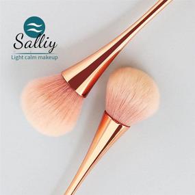 img 2 attached to Salliy Brushes Synthetic Foundation Gold 10Pcs