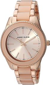 img 4 attached to 👑 Стильный смолистый браслетный часы для женщин от Anne Klein: время изящества