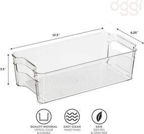 img 2 attached to 📦 Oggi Stackable Storage Bin for Fridge, Freezer, and Pantry - Clear and Organized