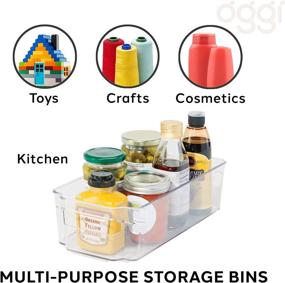 img 1 attached to 📦 Oggi Stackable Storage Bin for Fridge, Freezer, and Pantry - Clear and Organized