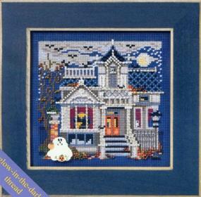 img 4 attached to 🏰 Spooky Manor - Cross Stitch Kit: Haunted Mansion