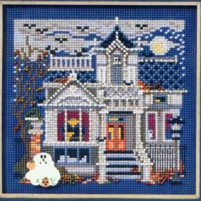 img 3 attached to 🏰 Spooky Manor - Cross Stitch Kit: Haunted Mansion