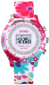 img 3 attached to 👧 CakCity Kids Digital Sport Watch for Boys Girls - Kid Waterproof Electronic Multi Function Cute Outdoor Watches with LED Luminous Alarm Stopwatch - Child Wristwatch Suitable for Ages 5 to 15