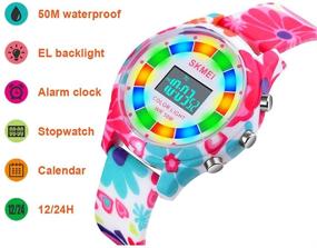 img 2 attached to 👧 CakCity Kids Digital Sport Watch for Boys Girls - Kid Waterproof Electronic Multi Function Cute Outdoor Watches with LED Luminous Alarm Stopwatch - Child Wristwatch Suitable for Ages 5 to 15