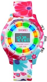 img 4 attached to 👧 CakCity Kids Digital Sport Watch for Boys Girls - Kid Waterproof Electronic Multi Function Cute Outdoor Watches with LED Luminous Alarm Stopwatch - Child Wristwatch Suitable for Ages 5 to 15