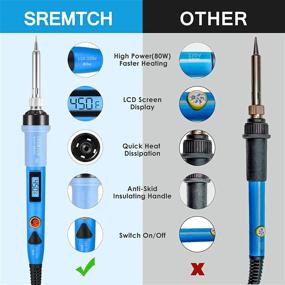 img 2 attached to 🔥 Электропаяльник с регулируемой температурой и термостатическим контролем