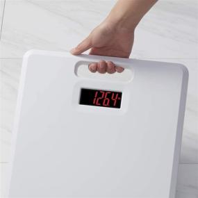 img 3 attached to Точные весы Taylor Precision Products с держателем и антимикробной платформой весом до 400 фунтов - надежное и гигиеническое измерение веса!