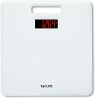 точные весы taylor precision products с держателем и антимикробной платформой весом до 400 фунтов - надежное и гигиеническое измерение веса! логотип