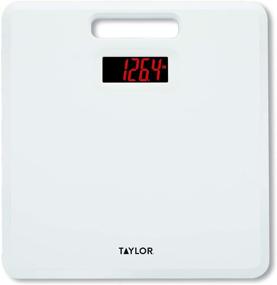 img 4 attached to Точные весы Taylor Precision Products с держателем и антимикробной платформой весом до 400 фунтов - надежное и гигиеническое измерение веса!