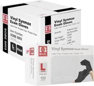 🧤 synmax vinyl exam gloves- 1000pcs - latex-free & powder-free - large, black color - the ultimate disposable medical protection logo