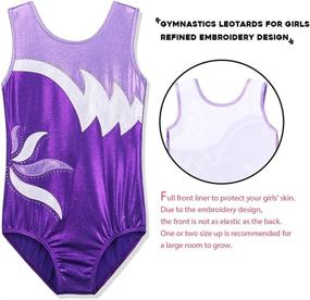 img 2 attached to BAOHULU Gymnastics Embroidery Activewear B208_WineRed_10A