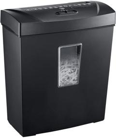 img 4 attached to Bonsaii C170-C: 12-Sheet Cross Cut Paper Shredder for Home Use - Efficient Document and Credit Card Shredding in Black