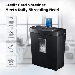 img 2 attached to Bonsaii C170-C: 12-Sheet Cross Cut Paper Shredder for Home Use - Efficient Document and Credit Card Shredding in Black