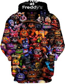 img 2 attached to 👕 Trendy Printed Pullover Hoodies: Boys' Clothing in Fashion Hoodies & Sweatshirts