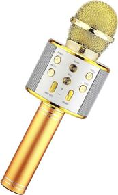 img 4 attached to 🎤 HL Audio Christmas Karaoke Microphone: Perfect for Kids Girls Holiday Fun!