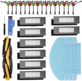 img 4 attached to PIGUOAT Replacement Parts for Ecovacs DEEBOT T8 Series Robot Vacuum with Washable Map Pads – AIVI, T8 Max, OZMO T8 Compatible