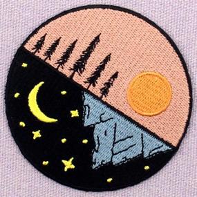 img 1 attached to 🌙 ZEGINs Day/Night Explore Outdoor Patch: Embroidered Applique Iron On/Sew On Emblem