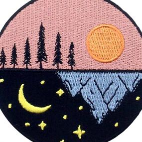 img 3 attached to 🌙 ZEGINs Day/Night Explore Outdoor Patch: Embroidered Applique Iron On/Sew On Emblem