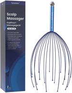 ultimate head massager scalp stress relaxation tool: 20-fingered head scratcher, acupuncture point massager for deep relaxation and improved sleep - 1 pack logo