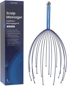 img 4 attached to Ultimate Head Massager Scalp Stress Relaxation Tool: 20-Fingered Head Scratcher, Acupuncture Point Massager for Deep Relaxation and Improved Sleep - 1 Pack