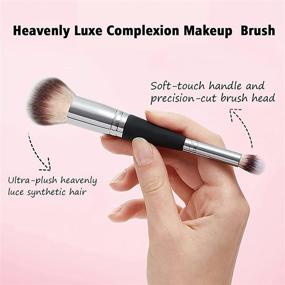 img 1 attached to Dual-Ended Daubigny Makeup Brushes: Foundation & Concealer Brush Combo for Perfect Looks. Featuring Premium Luxe Hair, Rounded-Tapered Flawless Brush Ideal for Liquid, Cream, Powder/Blending/Buffing/Concealer Application.