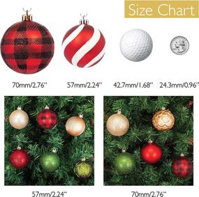 img 1 attached to 🎄 Shatterproof Christmas Ornaments Set: Every Day is Christmas - 50ct Gold & Silver Christmas Balls, 57mm/2.24""