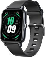 💪 manacube fitness tracker: large 1.7inch full hd touch screen smart watch for men and women with heart rate monitor, blood oxygen meter, thermometer - waterproof sports watch compatible with ios and android логотип