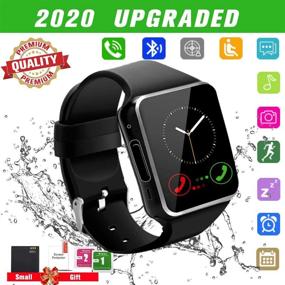 img 4 attached to ⌚ Advanced Smartwatch for Android Phone Users: Camera, Bluetooth, SIM Card Slot | Perfect for Men and Women on Samsung, iOS XS, X8, 10, 11