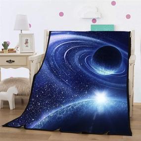 img 1 attached to 🌌 Ultimate Cosmic Comfort: Blanket Direct Super Soft Twin/Full Size Galaxy Plush Fleece, 60"x 80" (Galaxy)