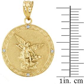 img 2 attached to Divinely Crafted: Saint Michael Archangel Diamond Pendant - Exquisite Women's Jewelry in Pendants & Coins