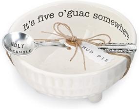 img 1 attached to 🥑 Guacamole Serving Dish by Mud Pie: Convenient, Stylish & Durable for Serving