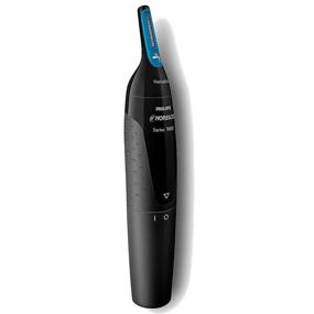 img 1 attached to Philips Norelco Series 1000 Nosetrimmer NT1700 - Precision Hair Trimming for Nose, Ear, and Eyebrows with ProtecTube Technology - Black