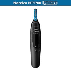 img 2 attached to Philips Norelco Series 1000 Nosetrimmer NT1700 - Precision Hair Trimming for Nose, Ear, and Eyebrows with ProtecTube Technology - Black